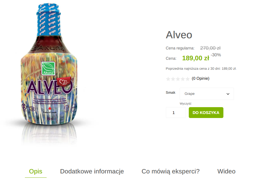 nowa wersja akuna - alveo