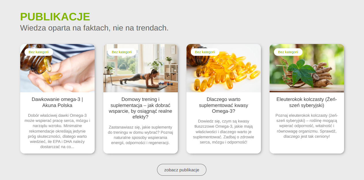 nowa wersja akuna - publikacje