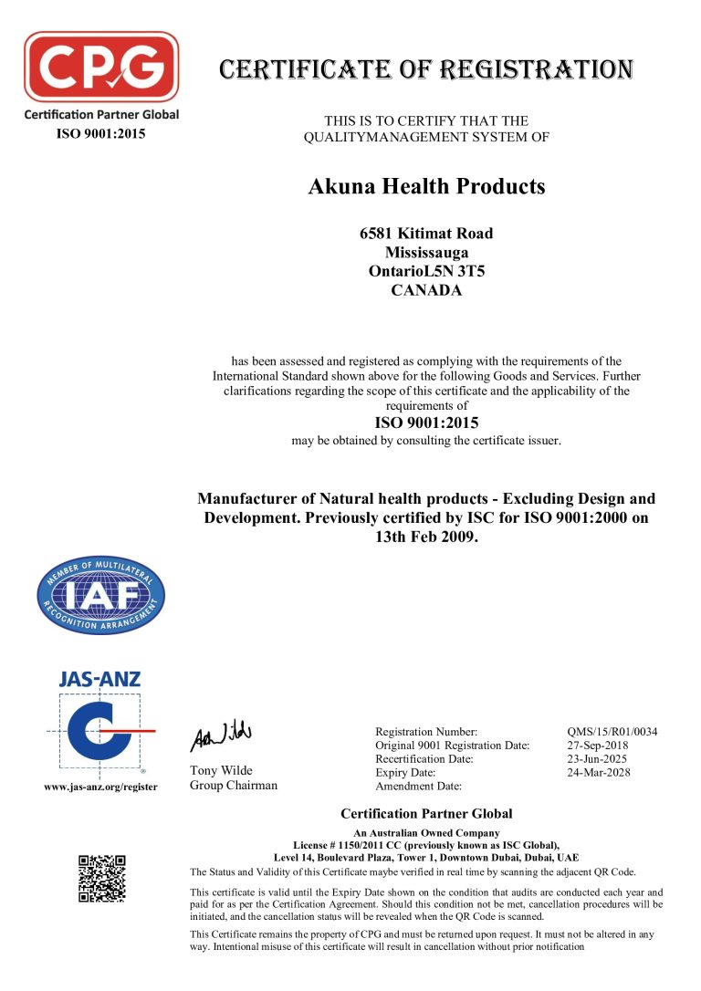 Certyfikat ISO 9001:2015 nr QMS/15/R01/0034